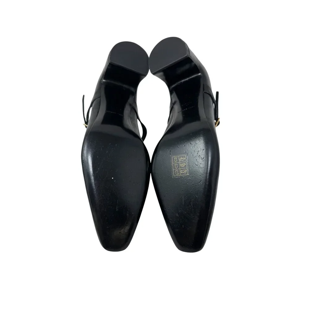 Shoe Size 7 Tory Burch Black Leather Pumps